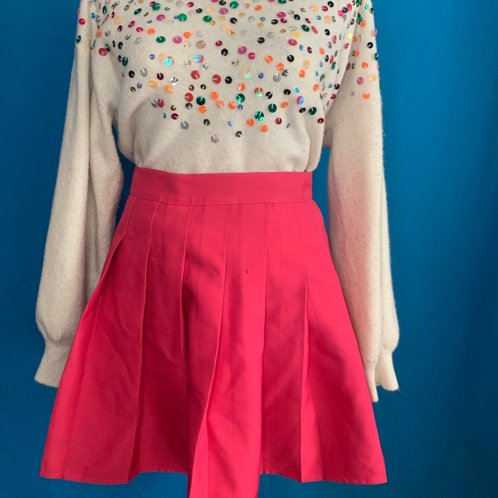 Pink tennis skirt